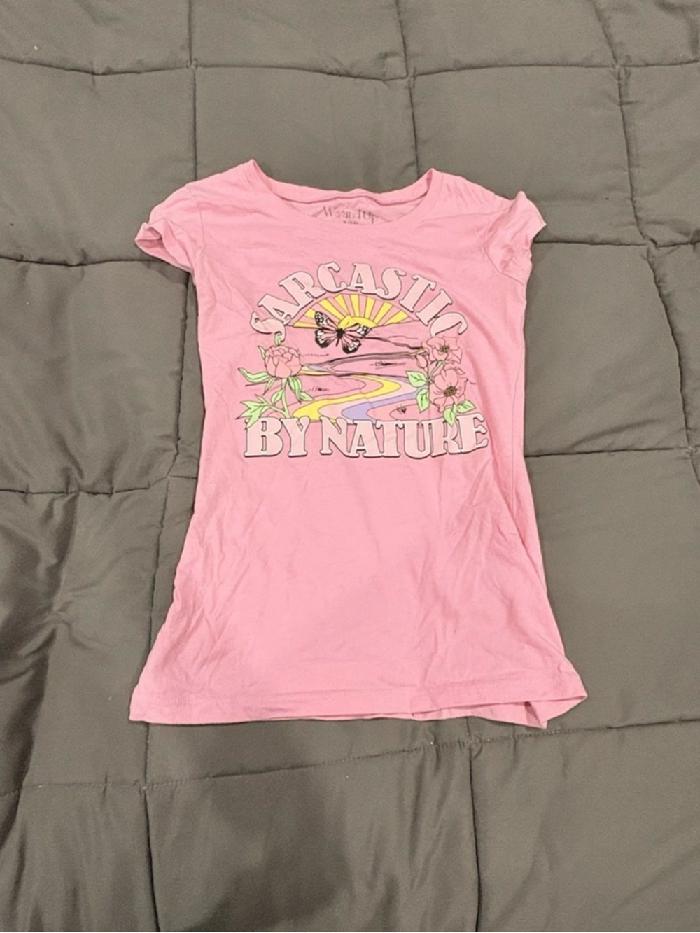Wound Up Pink 'Sarcastic By Nature' Graphic Tee
